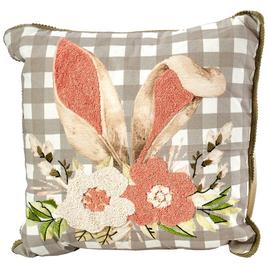Floral Bunny Ear Decorative Pillow - 16x16