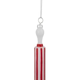 Northlight Seasonal Striped Rolling Pin Christmas Ornament