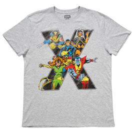 Young Mens Marvel X Men Team Graphic Tee - Heather Grey