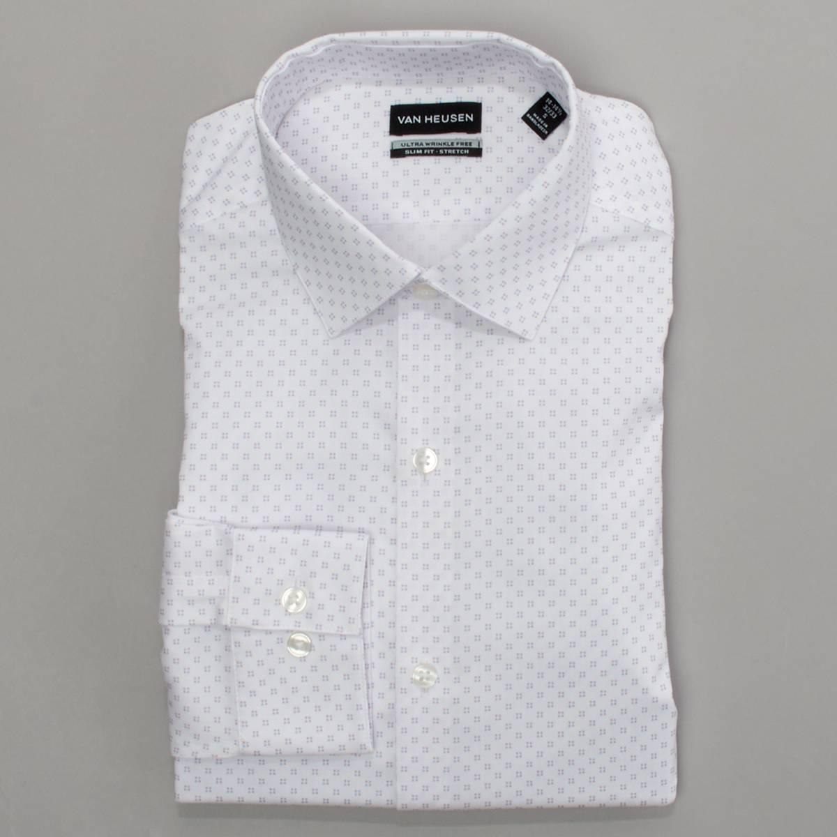 Mens Van Heusen(R) Slim Fit Ultra Wrinkle Free Dress Shirt - Peach