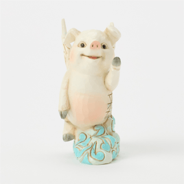 Jim Shore Heartwood Creek Flying Pig Mini Figurine