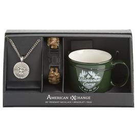 Mens Gentlemen''s Classics(tm) Medallion Necklace/Bracelet/Cup Set
