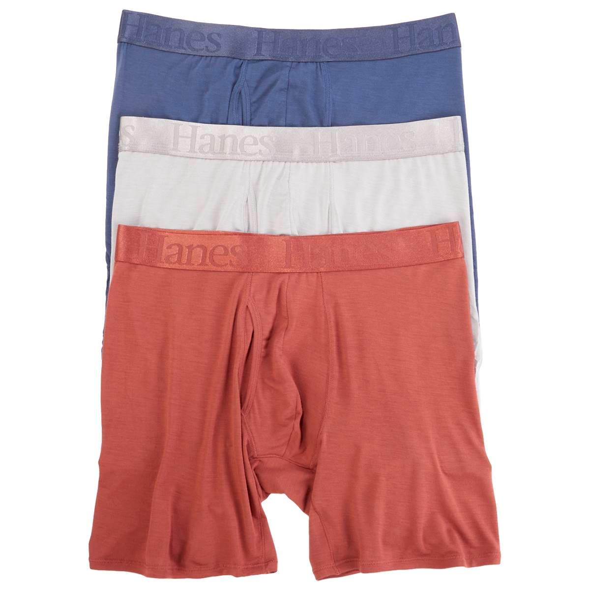 Mens Hanes 3pk. Original Super Stretch Boxer Briefs