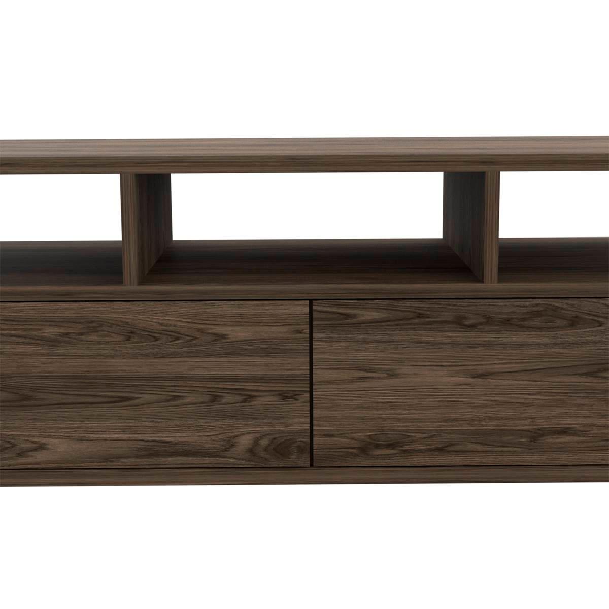 FM FURNITURE Hamburg Dark Walnut TV Stand