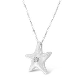 Haus of Brilliance Diamond Accent Starfish Pendant