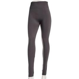 Plus Size Runway Ready Chevron Fleece Lined Leggings - Grey