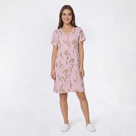 Womens Jasmine Rose 36in. Floral Blister Knit Zip Robe