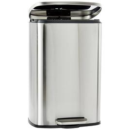 Bombay 50L Rectangle Stainless Steel Matte Trash Can