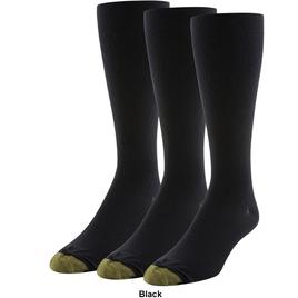Mens Gold Toe® 3pk. Wellness Compression Rib Over The Calf Socks