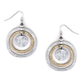 Ruby Rd. Two-Tone Triple Circle Drop Earrings