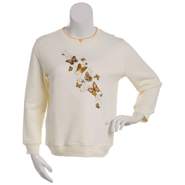 Plus Size Hasting & Smith Butterflies & Bees Sweatshirt