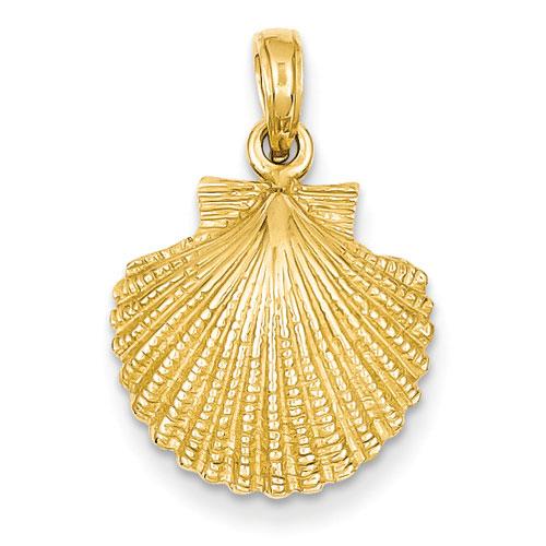 Gold Classics(tm) 14kt. Yellow Gold Scallop Shell Pendant