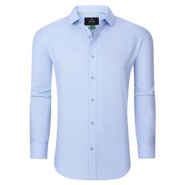 Mens Tom Baine Slim Fit Performance Geo Dress Shirt - Blue
