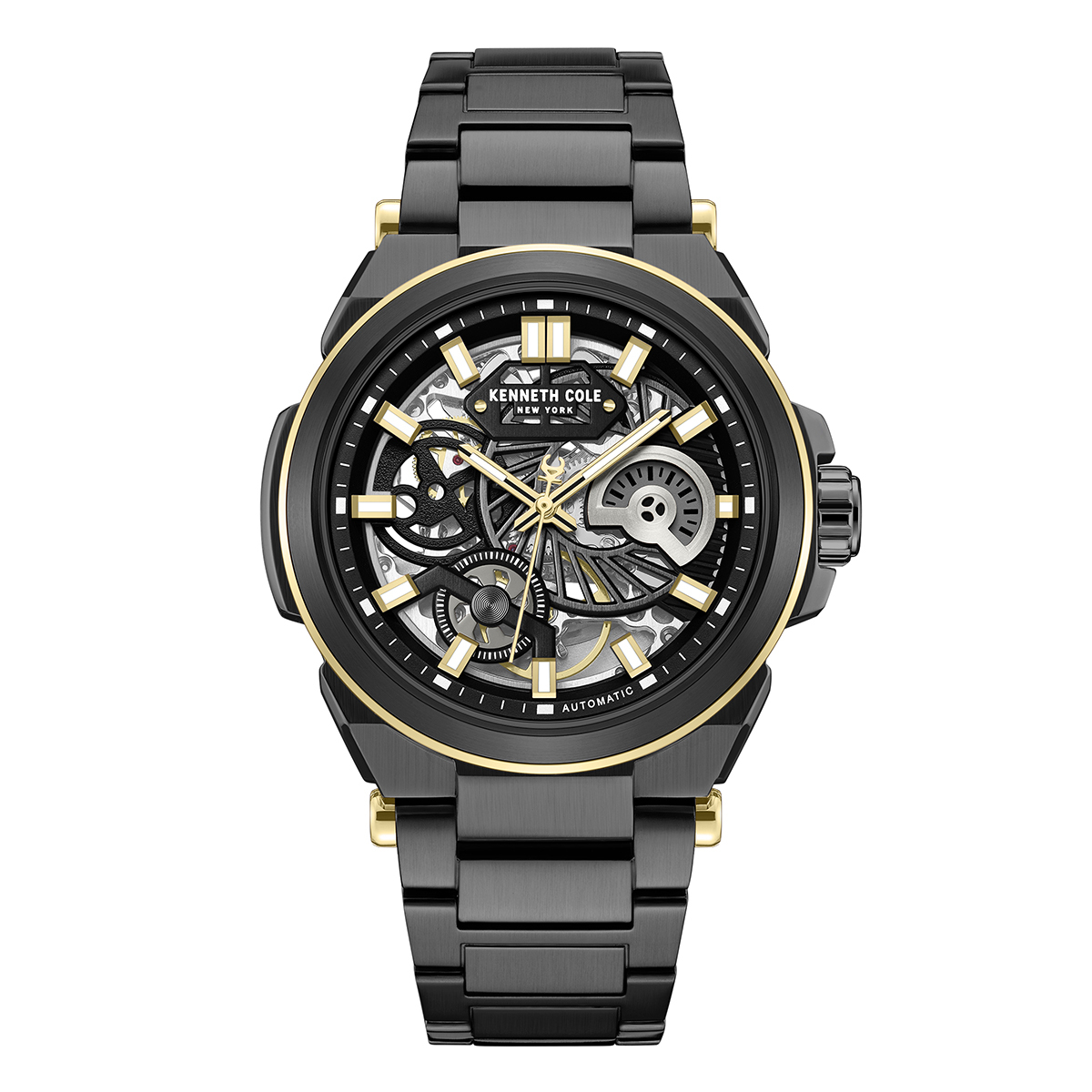 Mens Kenneth Cole New York(R) Automatic Black Watch - KCWGY0065606