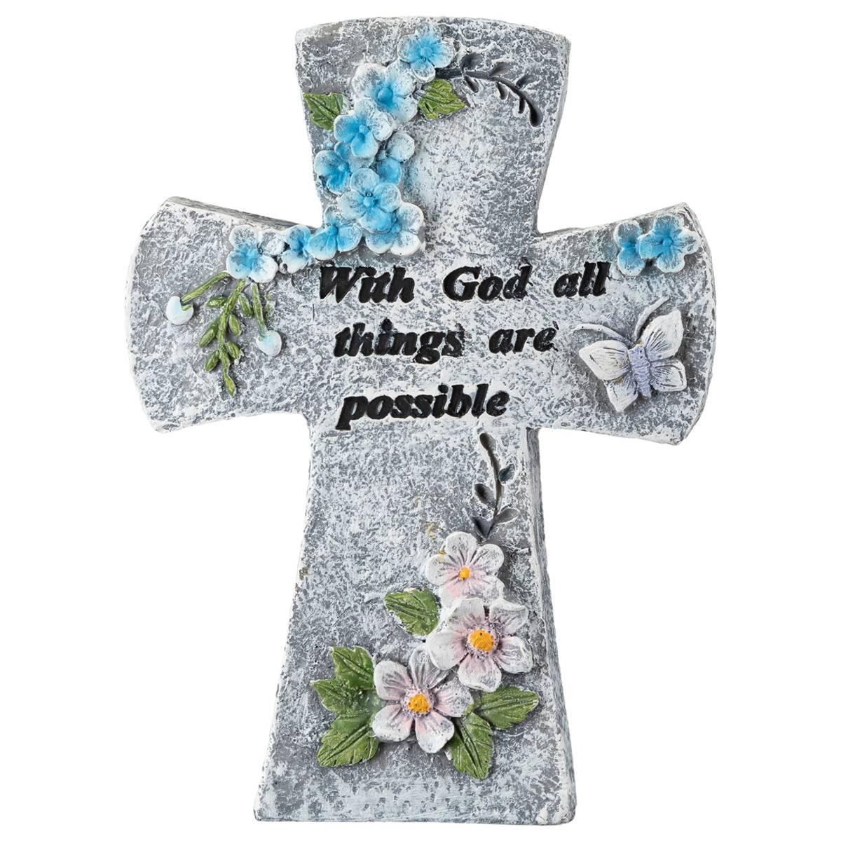 Northlight Seasonal With God Cross Garden Statue