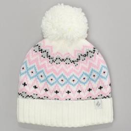 Girls (7-14) Heat Holders(R) Ariana Fairisle Pom Pom Hat