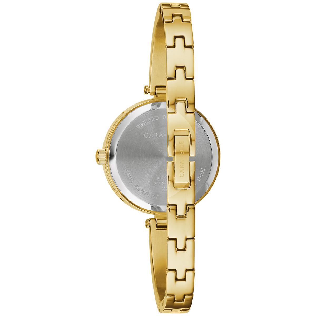 Caravelle Two-tone Watch & Crystal Bracelet Set- 44X100