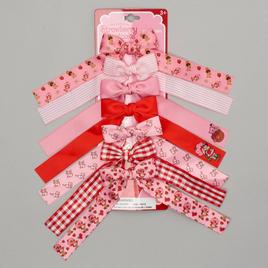 Girls Strawberry Shortcake(tm) 7pc. Long Tail Bow Hair Clips
