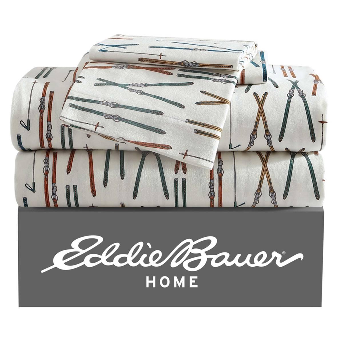 Eddie Bauer Ski Line Cotton Flannel Sheet Set