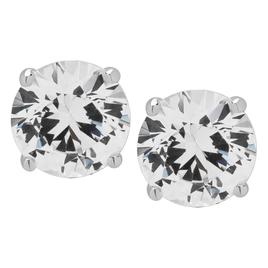 Gianni Argento Sterling Silver Lab Grown Sapphire Stud Earrings