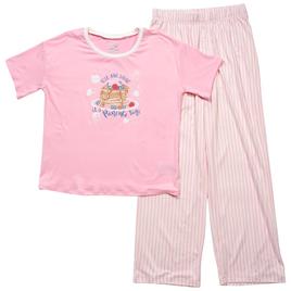 Girls (7-16) Sleep On It(R) 2pc. Short Sleeve Pancake Pajama Set