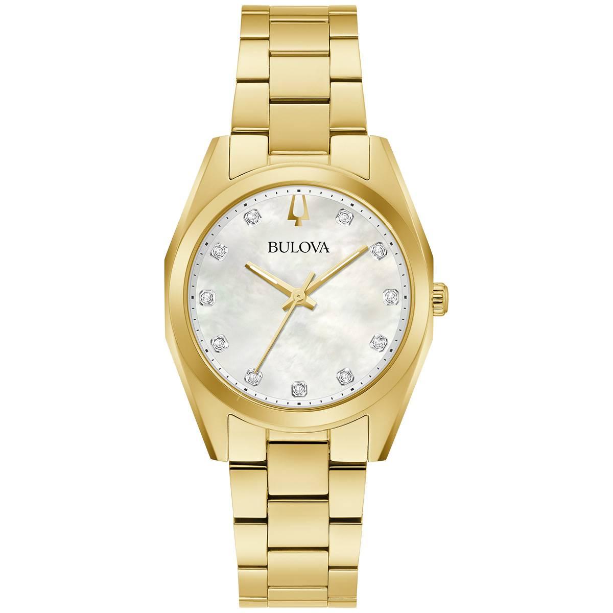 Womens Bulova Surveyor Gold-Tone Bracelet  Watch - 97P172
