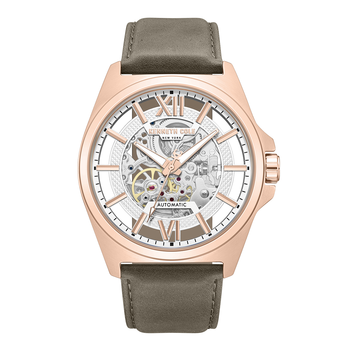 Mens Kenneth Cole New York(R) Automatic Tan Watch - KCWGX0065101