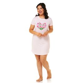 Womens Jaclyn Short Sleeve Tulip Bouquet Nightshirt
