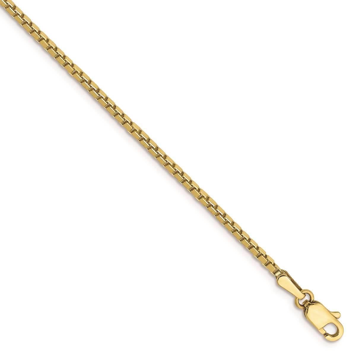 Gold Classics(tm) 10kt. 1.5mm 9in. Box Chain Ankle Bracelet