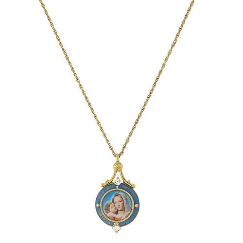Symbols of Faith Mary & Child Pendant