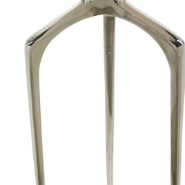9th & Pike® Contemporary Round Silver Aluminum Raised Edge Table