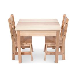 Melissa & Doug® 3pc. Solid Wood Table & Chairs Set