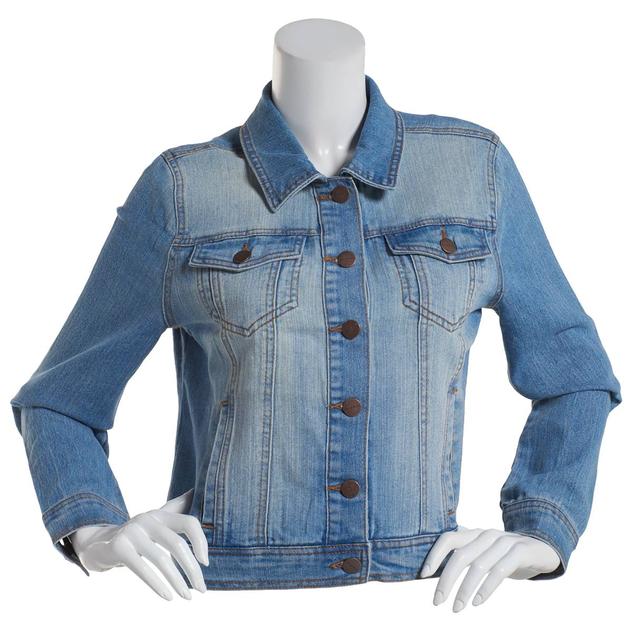 Juniors Love of Denim Classic Everyday Stretch Denim Jacket