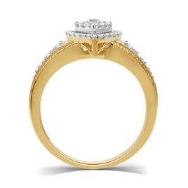 Eternal Promise™ Gold 3/8cttw. Diamond Heart Cluster Ring