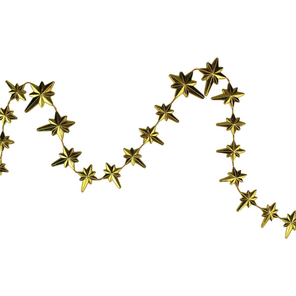Northlight Seasonal Shiny Gold Star of Bethlehem Garland