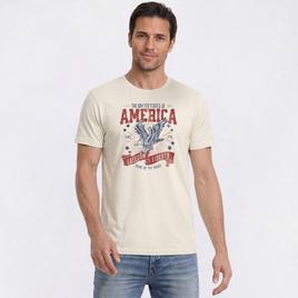 Mens Freedom & Liberty USA Short Sleeve Tee - Natural