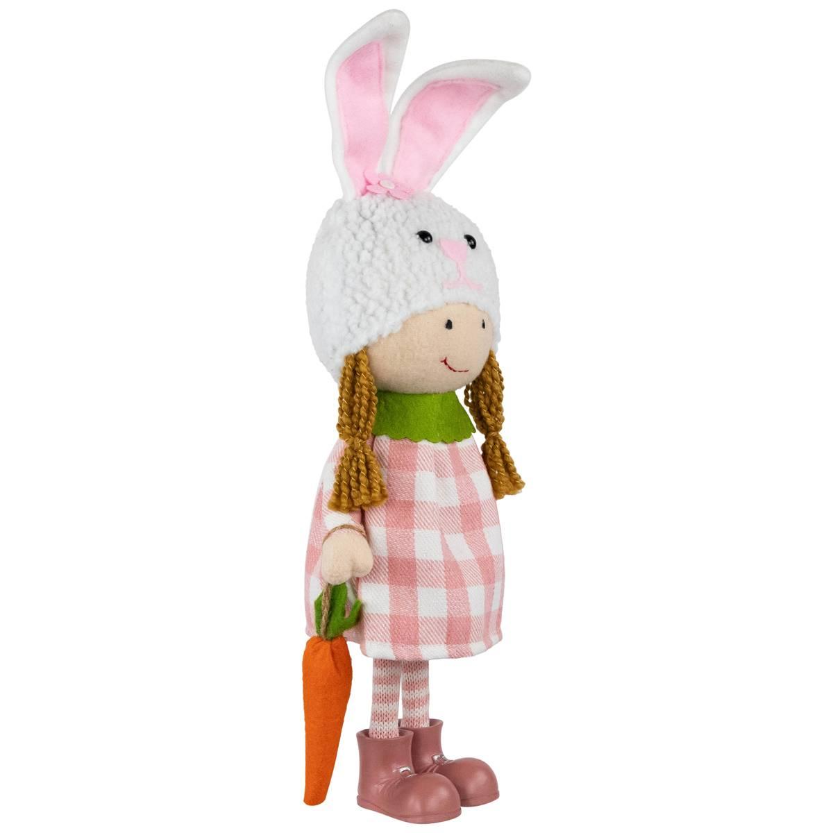 Northlight Seasonal Standing Girl in Bunny Hat Easter Figurine