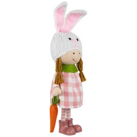 Northlight Seasonal Standing Girl in Bunny Hat Easter Figurine