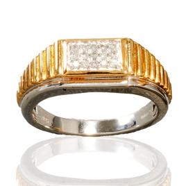 Mens Nova Star(R) Forged 1/6ctw. Lab Grown Diamond Ring