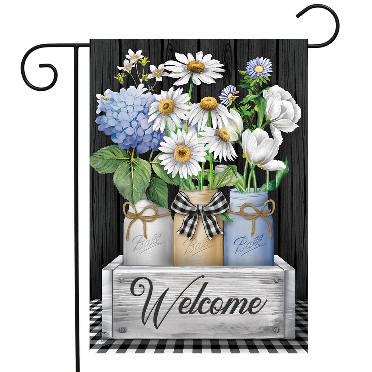 Briarwood Lane Crated Mason Jar Garden Flag