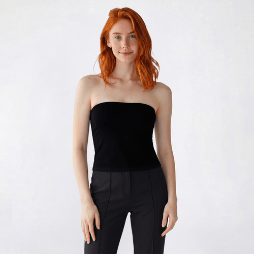 Juniors No Comment Polka Dot Print Reversible Tube Top