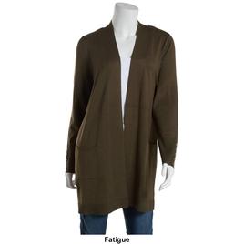 Womens 89th &amp; Madison 34in. Long Sleeve Solid Cardigan