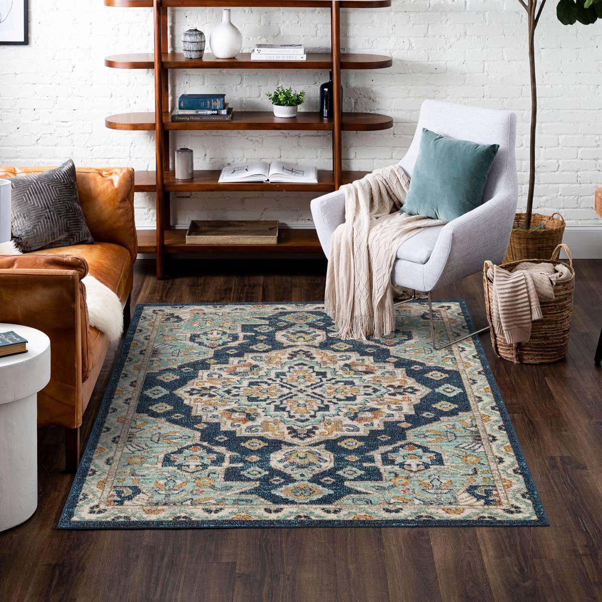 Mohawk Home Laughton Blue Large Area Rug