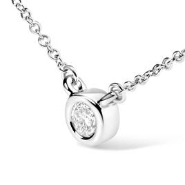 Haus of Brilliance 10kt. White Gold 1/10ctw. Diamond Pendant