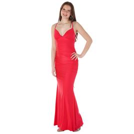 Juniors Crystal Doll Sweetheart Knit Jersey Mermaid Sheath Dress