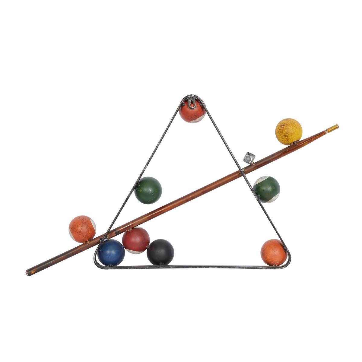 9th & Pike® Billiards Iron Metal Wall Plaque