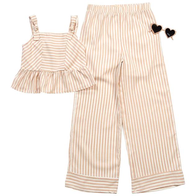 Girls (7-12) BTween® Stripe Tank Top & Wide Pants