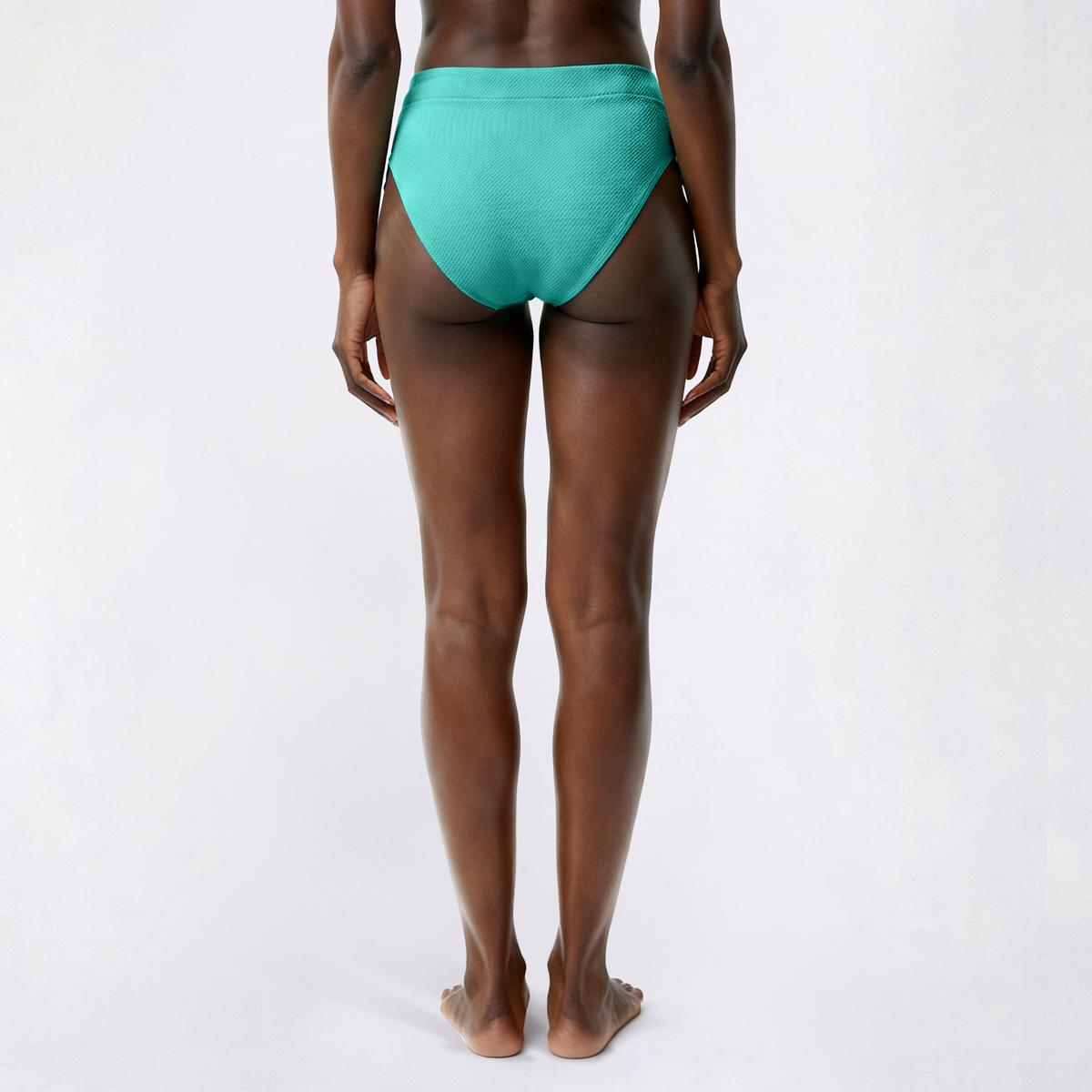 Womens Cupshe Solid Paneled Hipster Swim Bottom