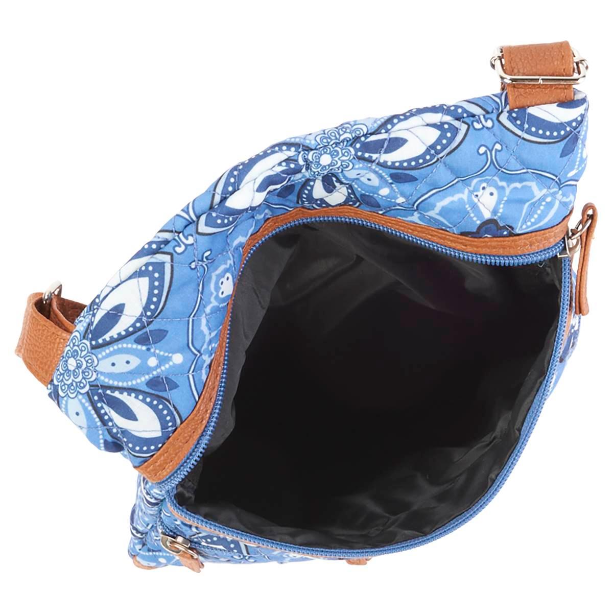 Stone Mountain Quilted Lockport Baroque Crossbody - Denim