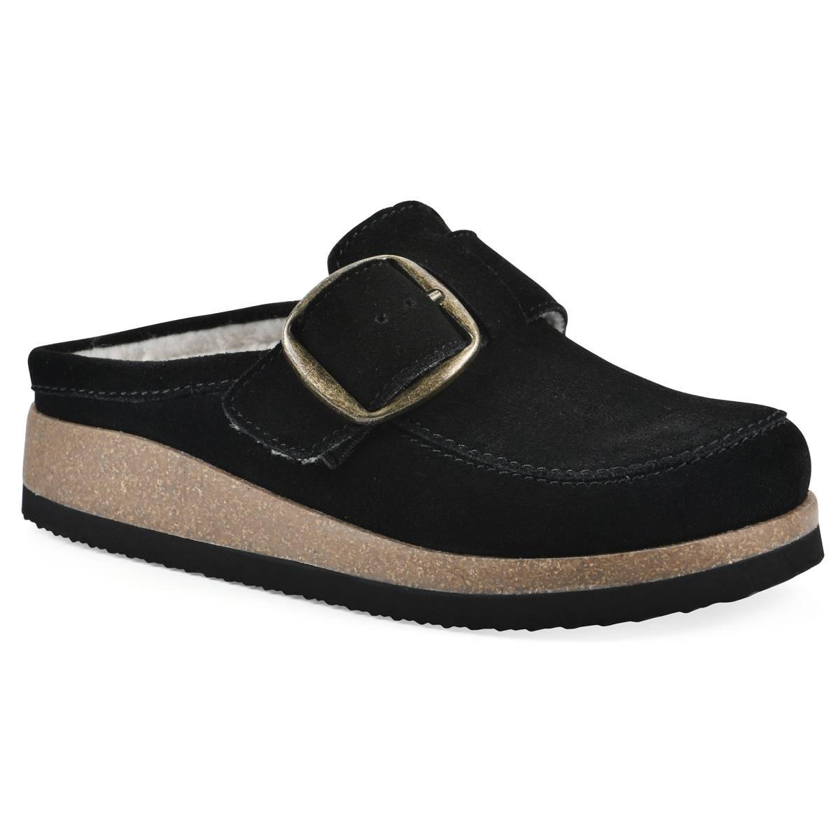 Womens White Mountain Bueno Faux Fur Clogs